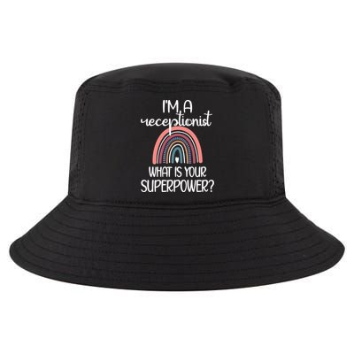 Receptionist Appreciation Front Desk Receptionist Gift Cool Comfort Performance Bucket Hat