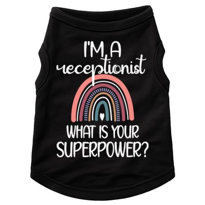 Receptionist Appreciation Front Desk Receptionist Gift Doggie Tank