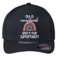 Receptionist Appreciation Front Desk Receptionist Gift Flexfit Unipanel Trucker Cap