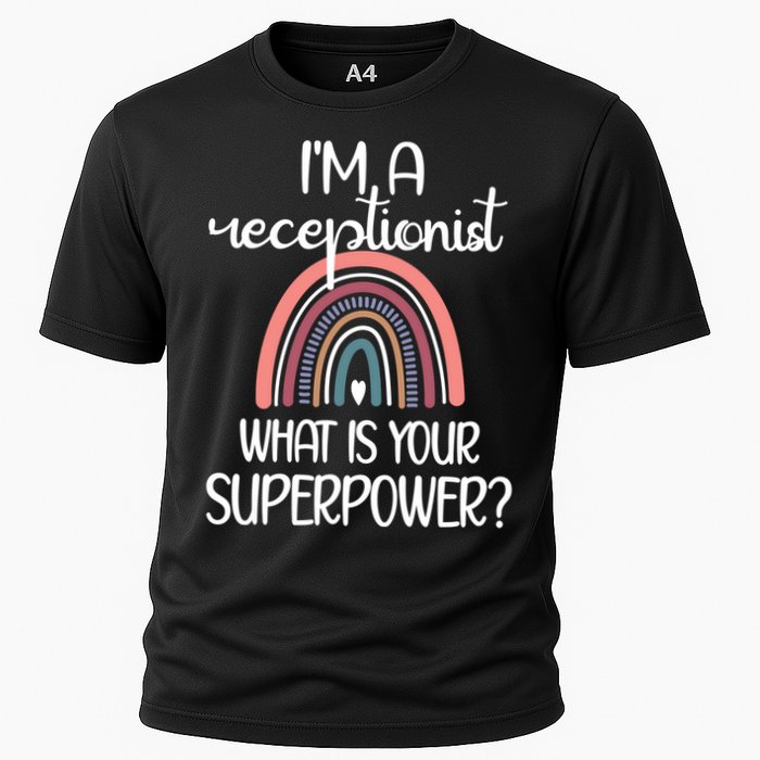 Receptionist Appreciation Front Desk Receptionist Gift Cooling Performance Crew T-Shirt