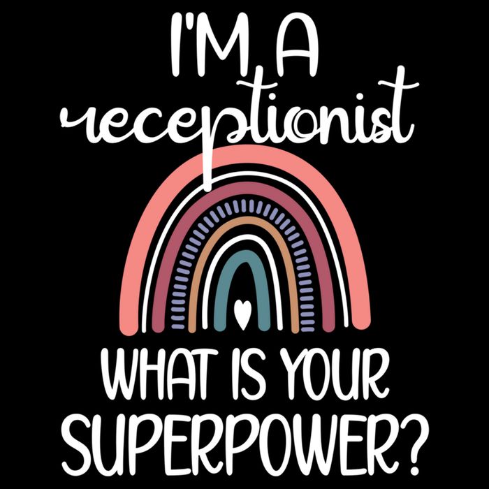 Receptionist Appreciation Front Desk Receptionist Gift Cooling Performance Crew T-Shirt