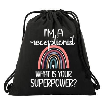 Receptionist Appreciation Front Desk Receptionist Gift Drawstring Bag