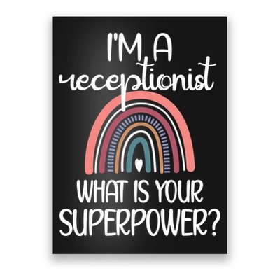 Receptionist Appreciation Front Desk Receptionist Gift Poster