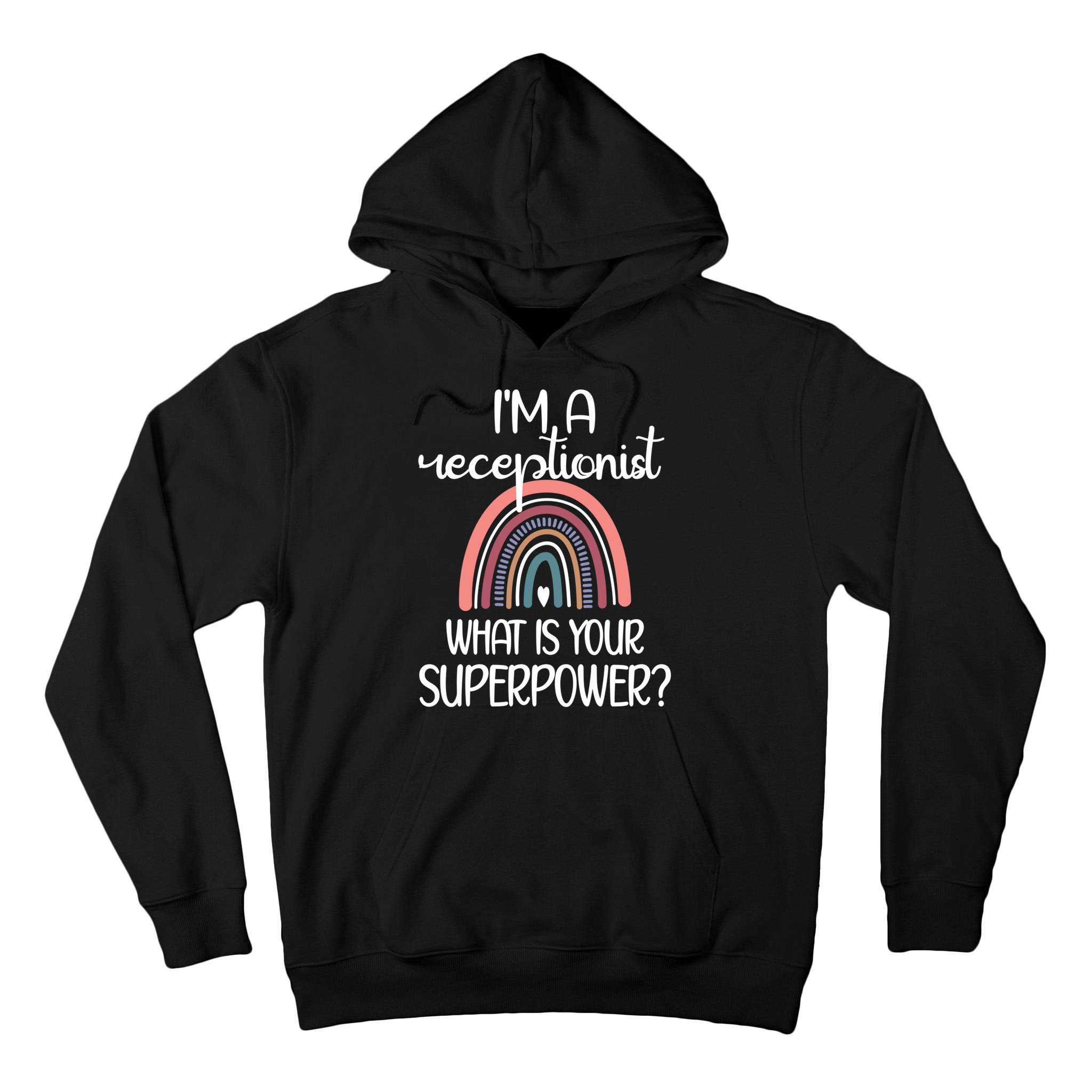 Receptionist Appreciation Front Desk Receptionist Gift Tall Hoodie