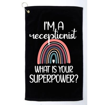 Receptionist Appreciation Front Desk Receptionist Gift Golf Towel