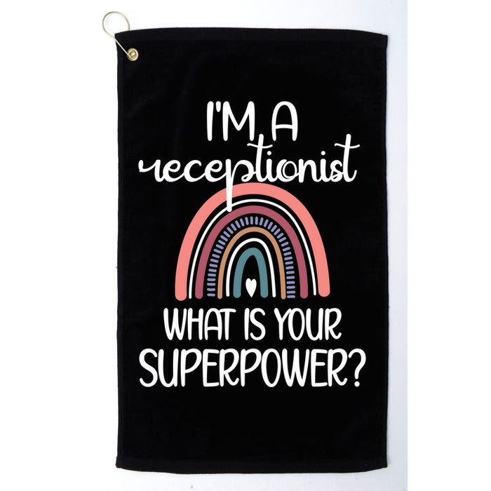 Receptionist Appreciation Front Desk Receptionist Gift Golf Towel