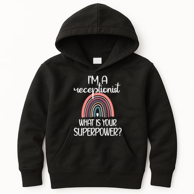Receptionist Appreciation Front Desk Receptionist Gift Kids Hoodie