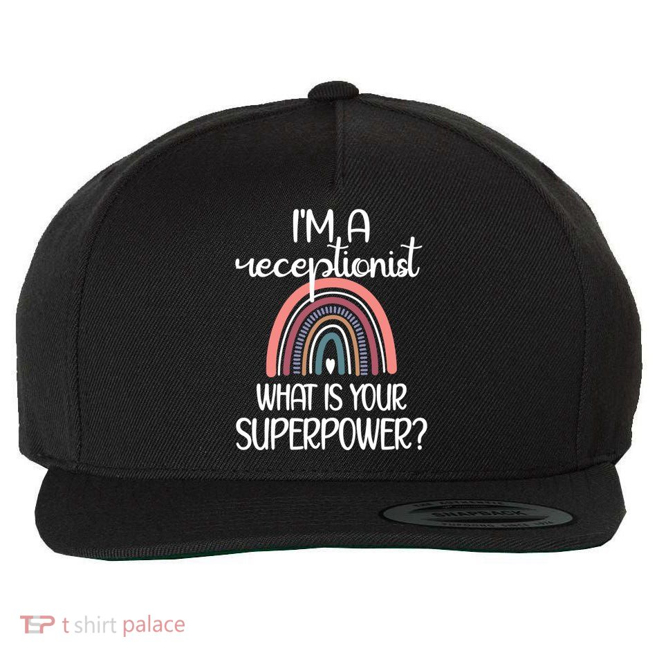 Receptionist Appreciation Front Desk Receptionist Gift Wool Snapback Cap