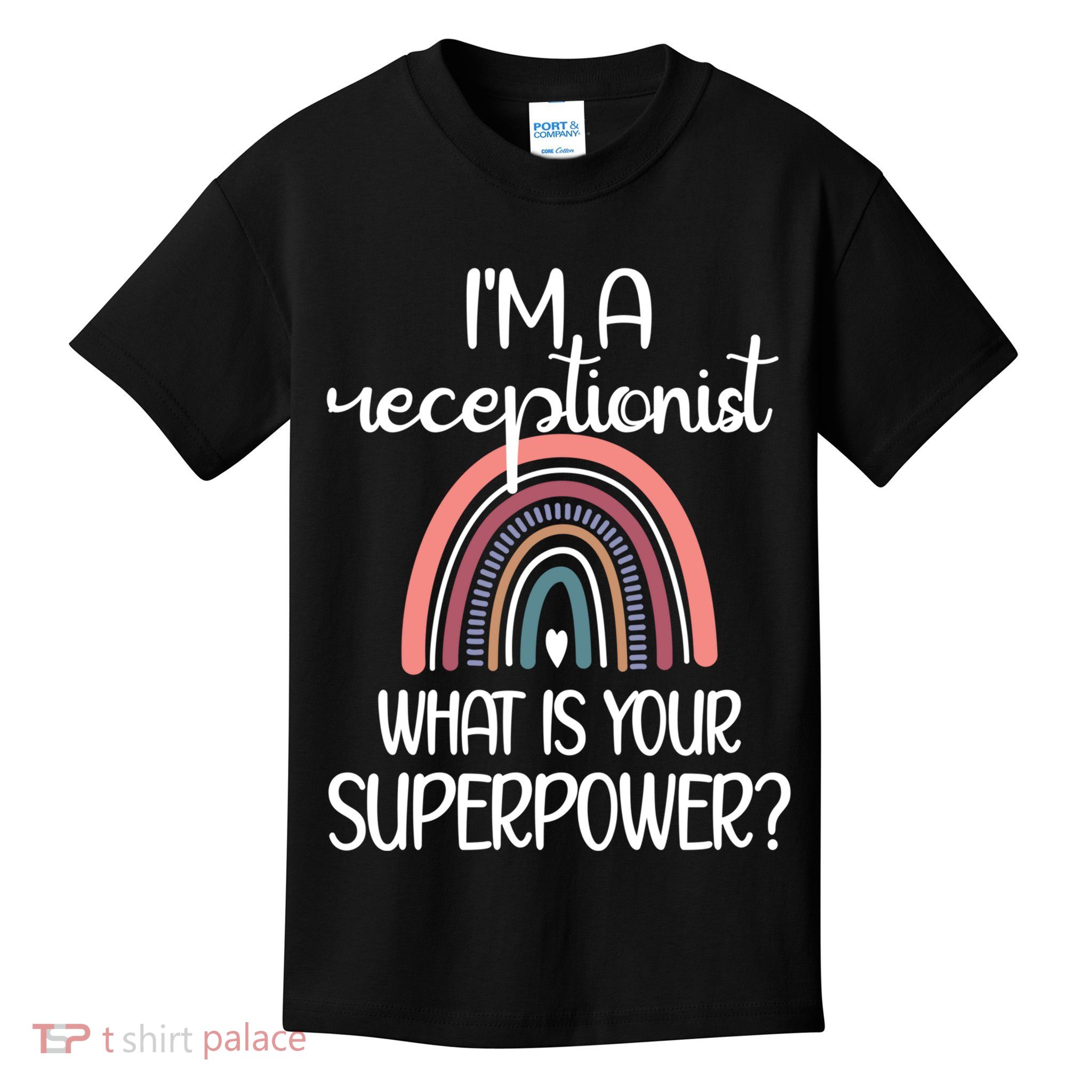 Receptionist Appreciation Front Desk Receptionist Gift Kids T-Shirt