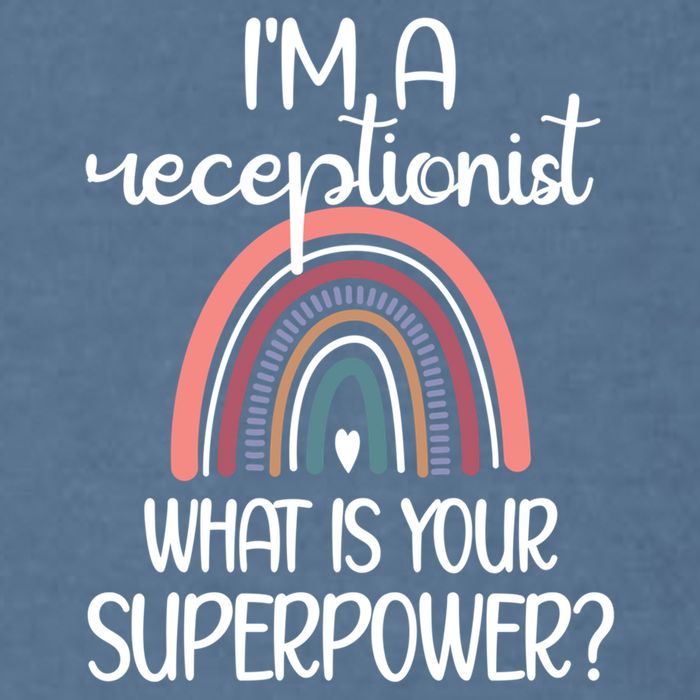 Receptionist Appreciation Front Desk Receptionist Gift Garment-Dyed Sweatshirt