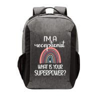Receptionist Appreciation Front Desk Receptionist Gift Vector Backpack