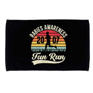 Rabies Awareness Fun Run Funny TV Comedy Running Microfiber Hand Towel