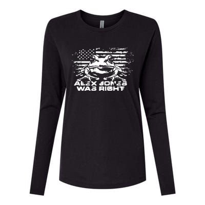 Right About Frogs Womens Cotton Relaxed Long Sleeve T-Shirt