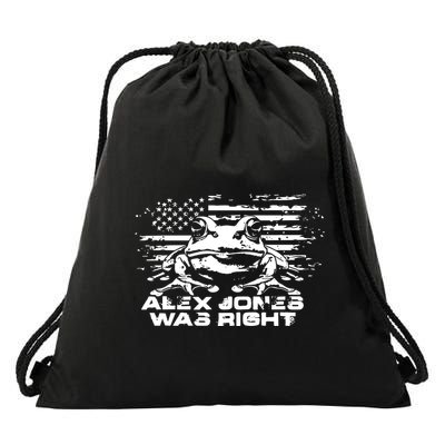 Right About Frogs Drawstring Bag