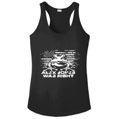 Right About Frogs Ladies PosiCharge Competitor Racerback Tank