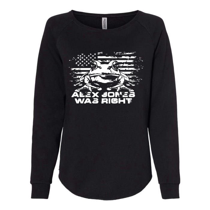 Right About Frogs Womens California Wash Sweatshirt