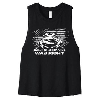 Right About Frogs Women's Racerback Cropped Tank