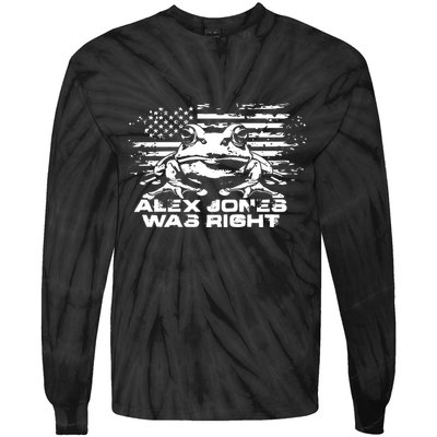 Right About Frogs Tie-Dye Long Sleeve Shirt