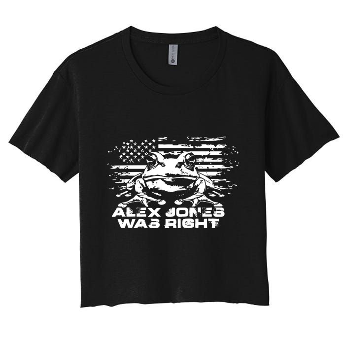Right About Frogs Women's Crop Top Tee