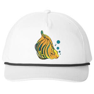 Royal Angel Fish Snapback Five-Panel Rope Hat