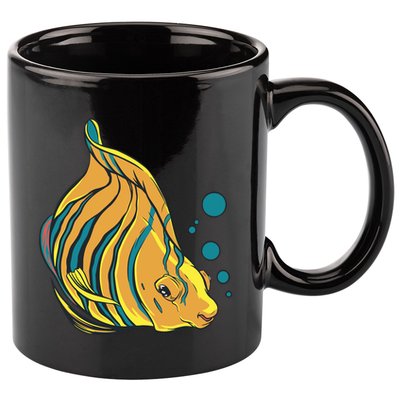 Royal Angel Fish 11oz C Handle Ceramic Mug