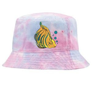 Royal Angel Fish Tie-Dyed Bucket Hat