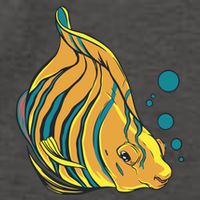 Royal Angel Fish Vector Backpack