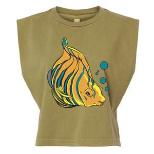 Royal Angel Fish Garment-Dyed Women's Muscle Tee