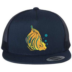 Royal Angel Fish Flat Bill Trucker Hat