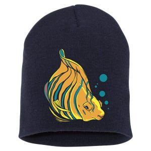 Royal Angel Fish Short Acrylic Beanie