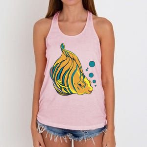 Royal Angel Fish Women's Knotted Racerback Tank