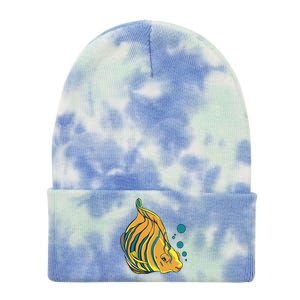 Royal Angel Fish Tie Dye 12in Knit Beanie