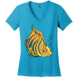 Royal Angel Fish Women's V-Neck T-Shirt