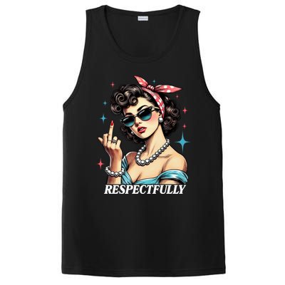 Respectfully A Funny Sarcasm Meme Design For Those That Tell It Like It Is PosiCharge Competitor Tank