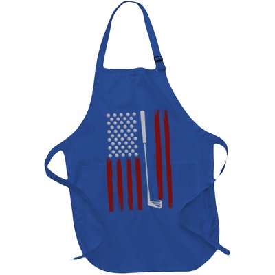Retro American Flag Golf Gift For Golfer Funny Golf Club Apron