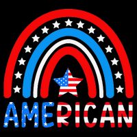 Rainbow American Flag Patriotic Happy 4th Of July Impact Tech Backpack
