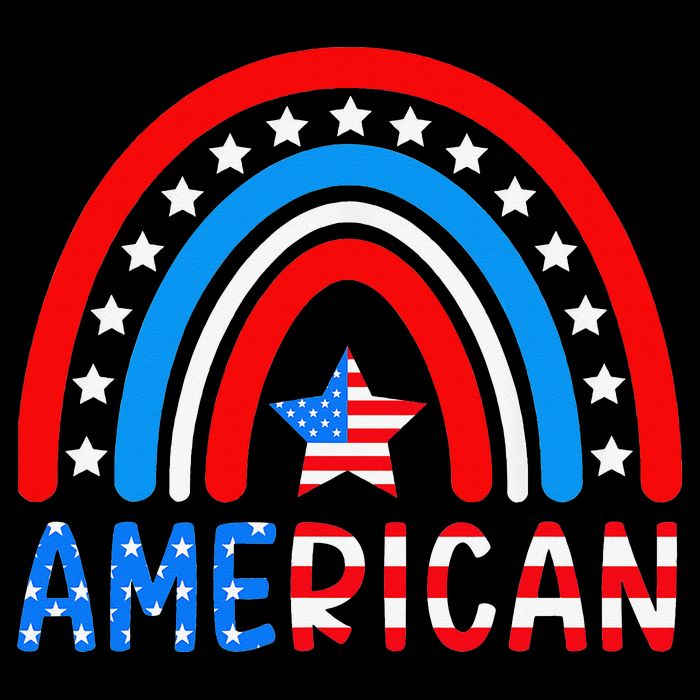 Rainbow American Flag Patriotic Happy 4th Of July Backpack