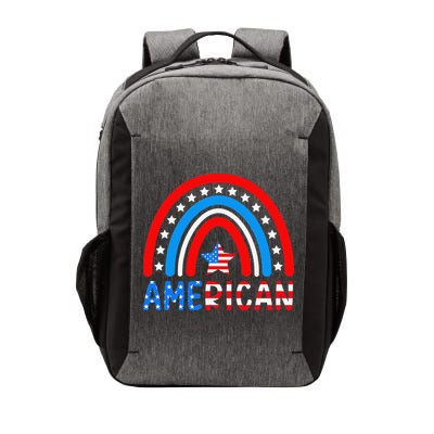 Rainbow American Flag Patriotic Happy 4th Of July Vector Backpack