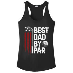 Retro American Flag Golf Gift for Golfer Funny Golf Club Ladies PosiCharge Competitor Racerback Tank