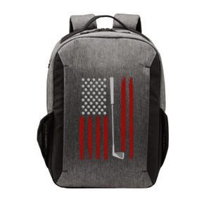 Retro American Flag Golf Gift For Golfer Funny Golf Club Gift Vector Backpack