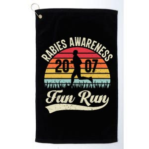 Rabies Awareness Fun Run Funny TV Comedy Running Platinum Collection Golf Towel