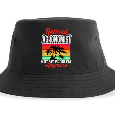 Retired AGRONOMIST Funny Sustainable Bucket Hat