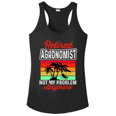 Retired AGRONOMIST Funny Ladies PosiCharge Competitor Racerback Tank