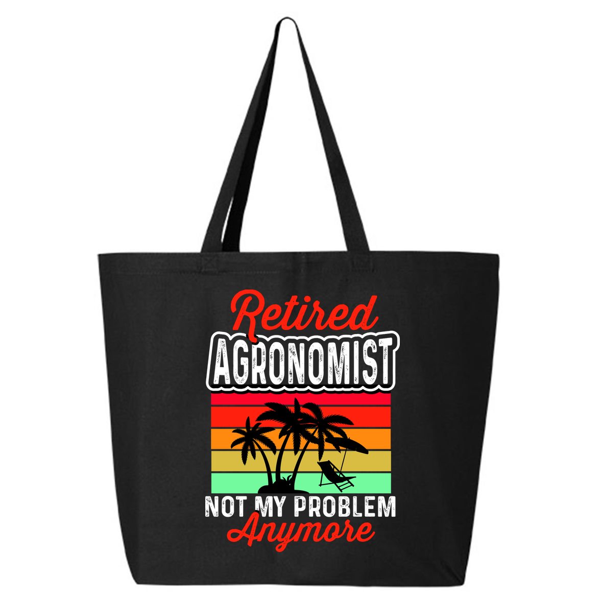 Retired AGRONOMIST Funny 25L Jumbo Tote