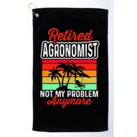 Retired AGRONOMIST Funny Golf Towel