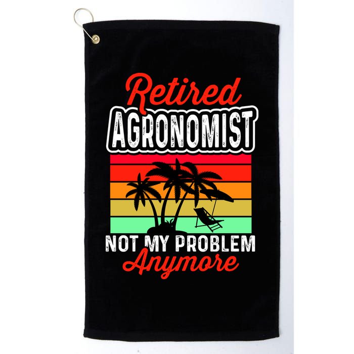 Retired AGRONOMIST Funny Golf Towel