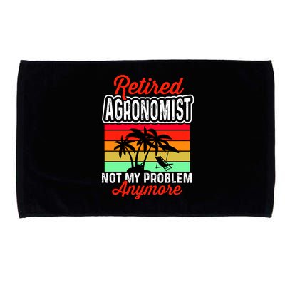 Retired AGRONOMIST Funny Microfiber Hand Towel