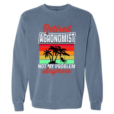 Retired AGRONOMIST Funny Garment-Dyed Sweatshirt