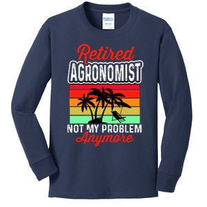 Retired AGRONOMIST Funny Kids Long Sleeve Shirt