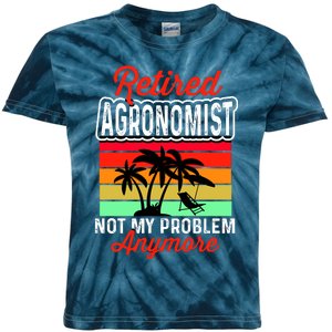 Retired AGRONOMIST Funny Kids Tie-Dye T-Shirt